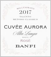 Image result for Banfi Piemonte Alta Langa Brut Cuvee Aurora Rose