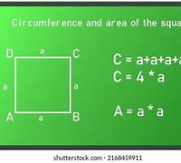 Image result for Circumfrence of a Square