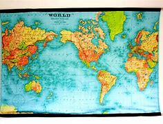 Image result for World Map Wall Mural