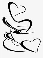 Image result for Coffee Cup Clip Art Free Black and White