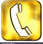 Image result for Gold Phone Icon with Green Background