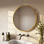 Image result for Round Modern Mirror for Toilet