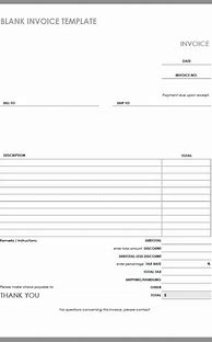 Image result for Fill in Blank Printable Invoice