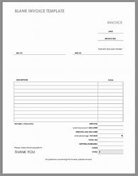 Image result for Basic Blank Invoice