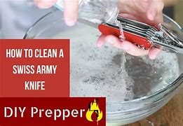 Image result for How to Clean Swiss Army Knife