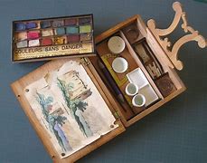 Image result for Wooden Watercolor Box
