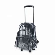 Image result for Clear Rolling Booksacks