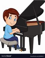 Image result for Cartoon Person Playing Piano