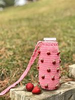 Image result for Easy Crochet Water Bottle Holder