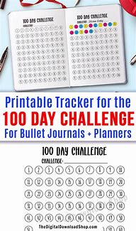 Image result for 100 Day Challenge Printable