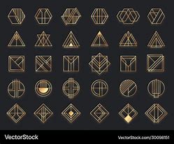 Image result for Geometric Gold Art Deco