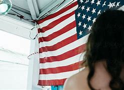 Image result for Girls Behind American Flag