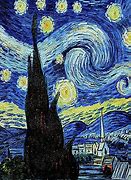 Image result for Starry Night Inspired Art