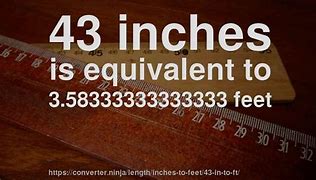 Image result for How to Convert Inches to Feet