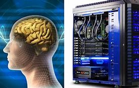 Image result for CPU beside a Human Brain