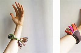 Image result for Leather Flower Bracelets