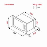 Image result for Built in Microwave Dimensions