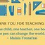Image result for Teacher Appreciation Thank You Note