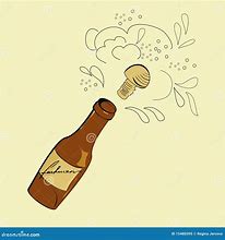 Image result for Popping Champagne Bottle Vector