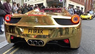 Image result for Gold Plated Ferrari Model