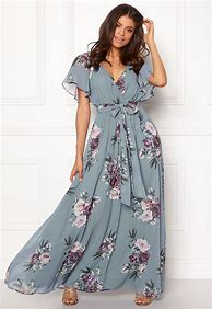Image result for Floral Wrap Dress Long Sleeve