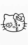 Image result for Hello Kitty Tattoo Black and White