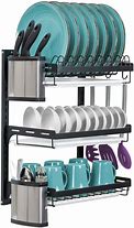 Image result for Wall Mounted Dish Drainer Rack