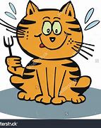 Image result for Hungry Cat ClipArt