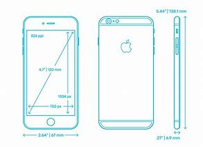 Image result for iPhone 6 Size Dimensions