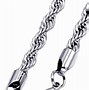 Image result for Men's White Gold Rope Bracelet