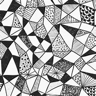 Image result for Geometric Square Art Black and White