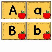 Image result for Apple Alphabet Flash Cards
