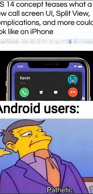 Image result for iPhone versus Android Meme