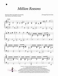 Image result for Million Little Reasons Piano