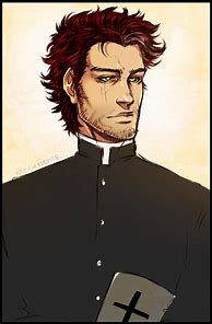 Image result for Anime Male Priest