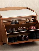 Image result for 3 Foot Bench with Hidden Shoe Storage