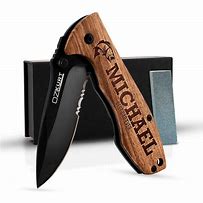 Image result for Folding Pocket Knife with a Rabit Engraving