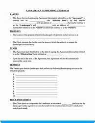 Image result for Landscaping Service Contract Template