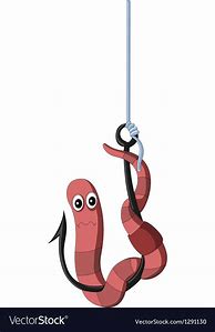 Image result for Worm On Hook Clip Art