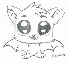 Image result for Cute Bat Ears Drawing