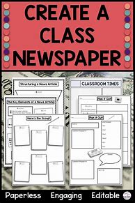 Image result for Classroom Newspaper Template