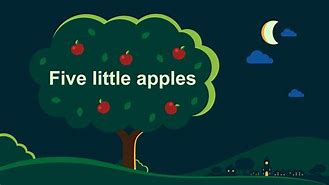 Image result for 5 Little Apple's Rhyme