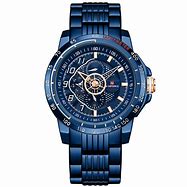 Image result for Royal Blue Watch with Gold Filigree Face