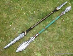 Image result for Killmonger Spear and Sword