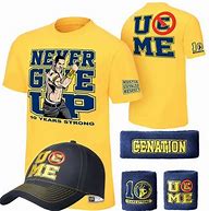Image result for John Cena Green Shirt Hat and Wristbands Pack
