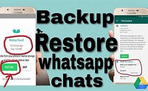 Image result for Restore Whatsapp Chat Backup