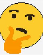Image result for Thinking Face Pixelated