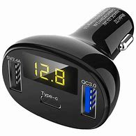 Image result for usb car chargers with volt meters