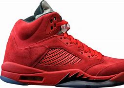 Image result for Solid Red Jordan's Suede