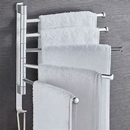Image result for Vertical Wall Mount Swivel Towel Rack